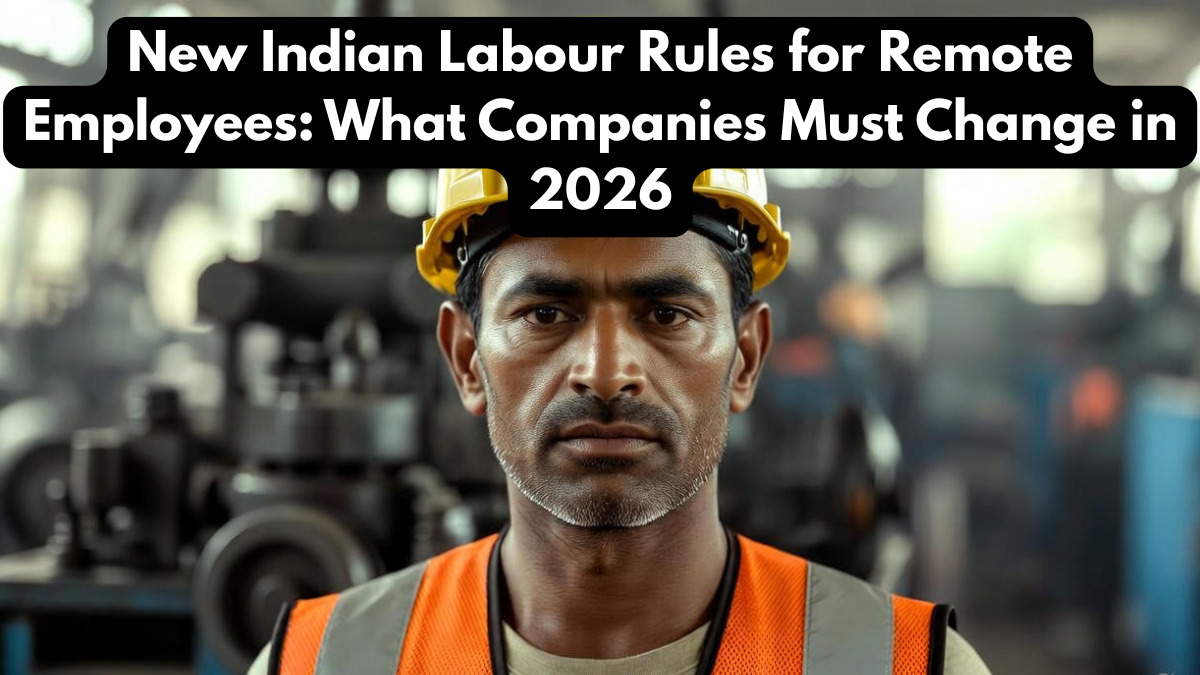 New Indian Labour Rules for Remote Employees: What Companies Must Change in 2026