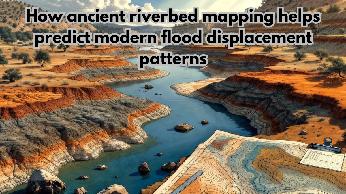 How ancient riverbed mapping helps predict modern flood displacement patterns