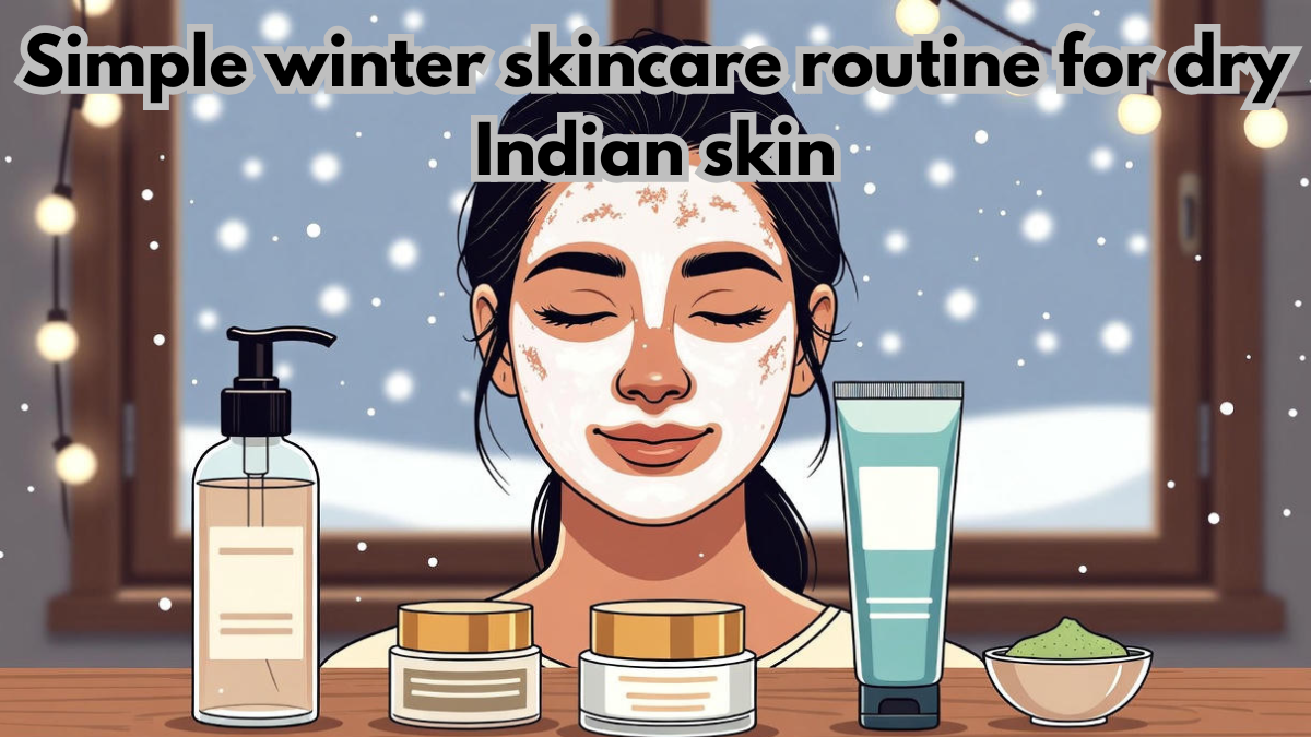 Simple winter skincare routine for dry Indian skin