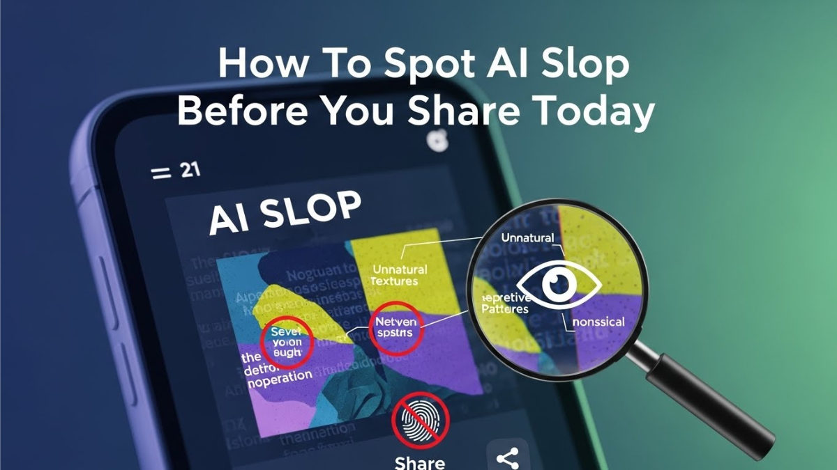 How To Spot AI Slop Before You Share Today