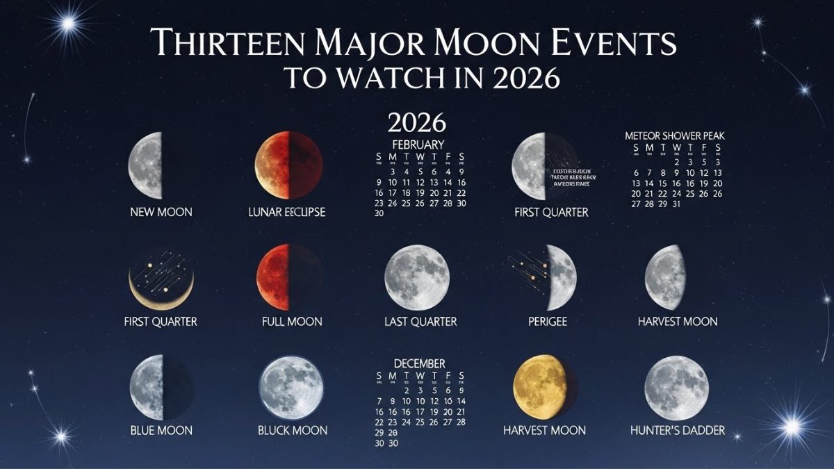 Thirteen Major Moon Events To Watch In 2026 This