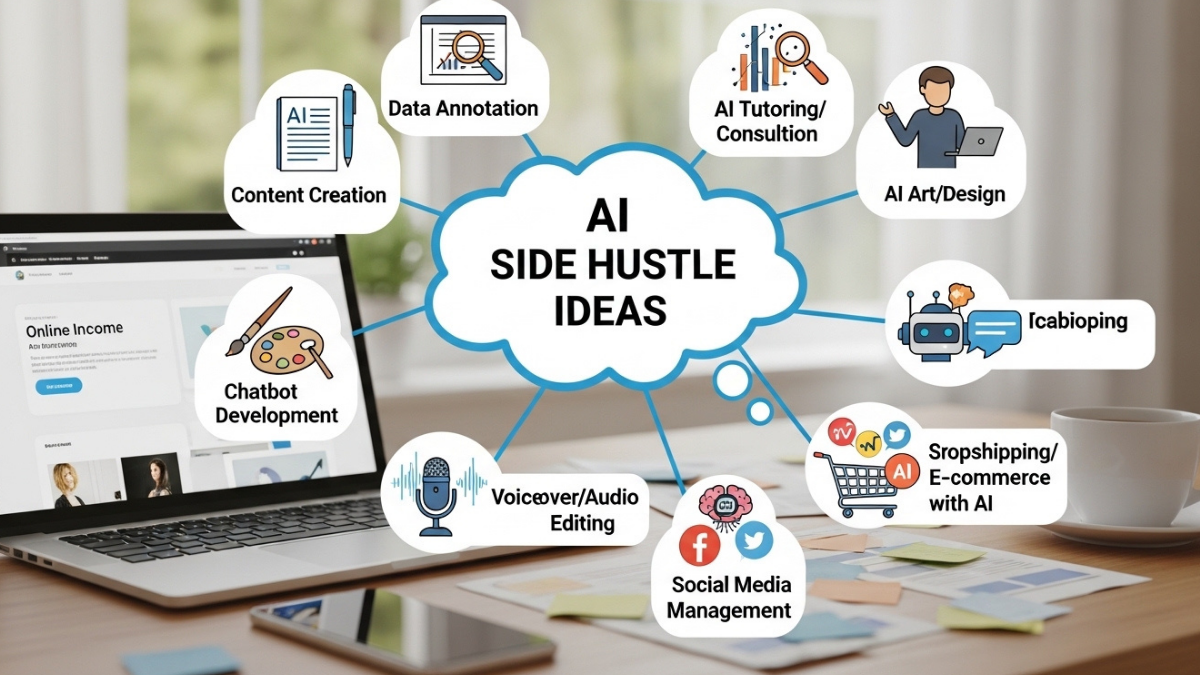 AI Side Hustle Ideas to Make Money Online